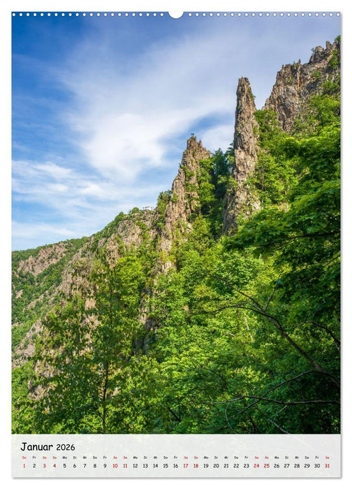 Das Bodetal - Der Grand Canyon des Ostens (CALVENDO Premium Wandkalender 2026)
