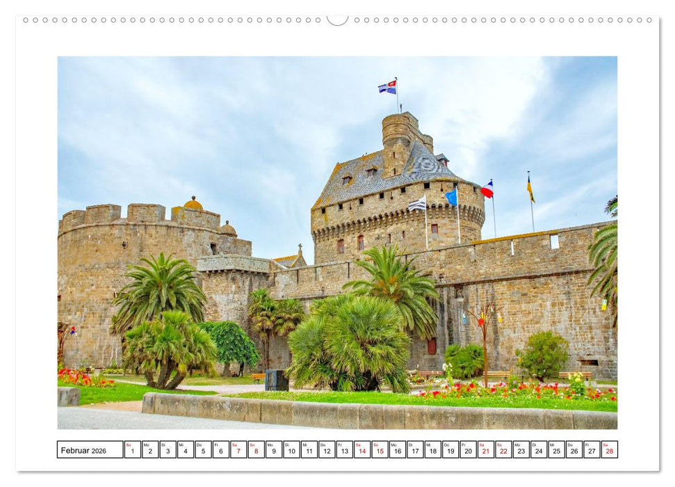Saint Malo - charmante Hafenstadt (CALVENDO Premium Wandkalender 2026)