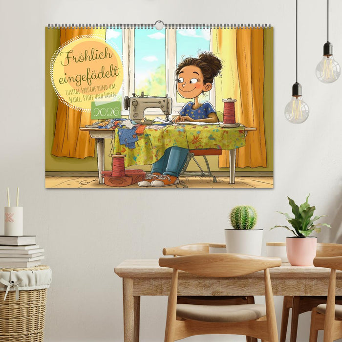 Fröhlich eingefädelt (CALVENDO Wandkalender 2026)