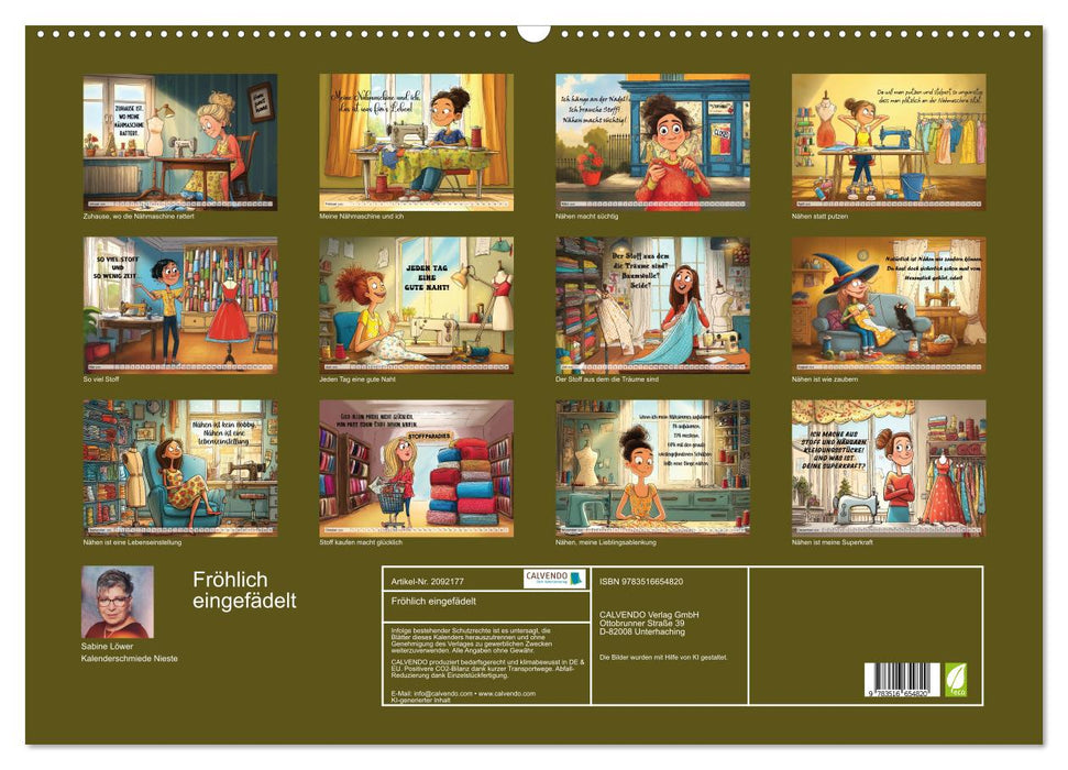 Fröhlich eingefädelt (CALVENDO Wandkalender 2026)