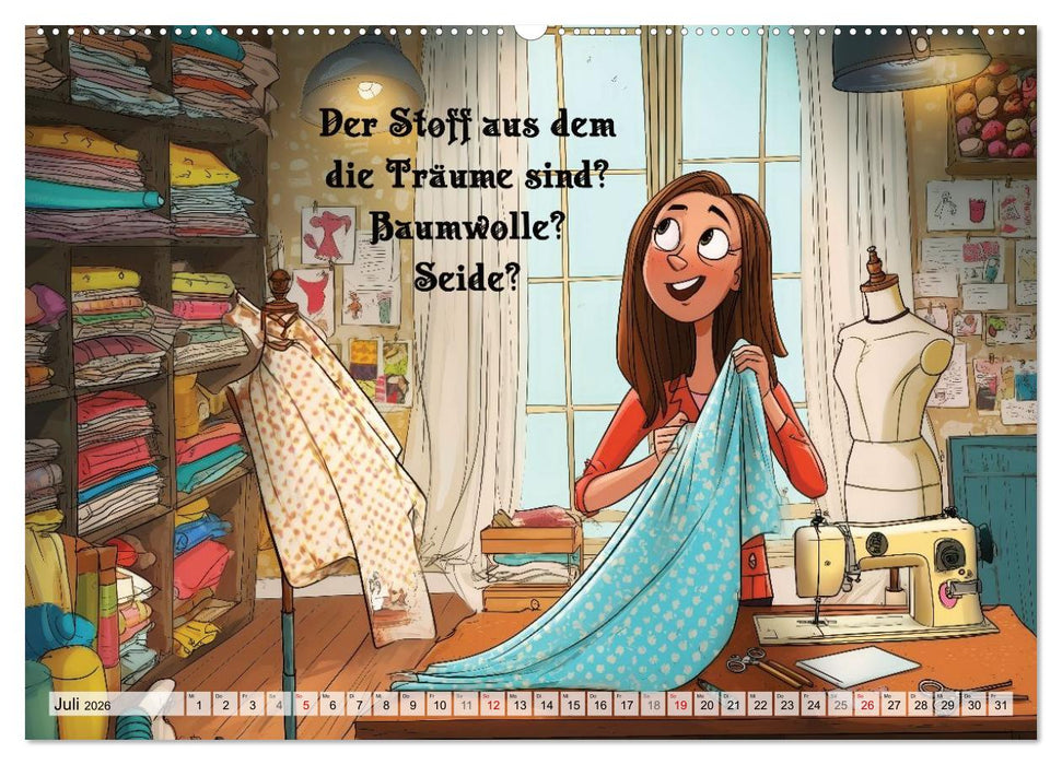 Fröhlich eingefädelt (CALVENDO Premium Wandkalender 2026)
