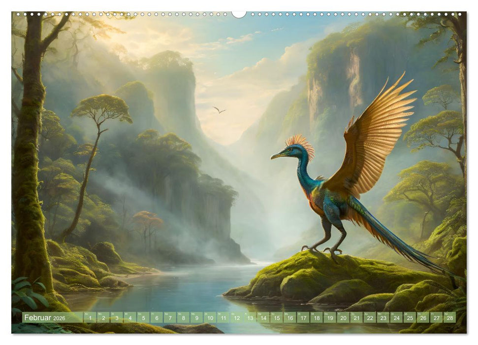 Eine Reise in die Vergangenheit - Entdeckung der Tierwelt (CALVENDO Premium Wandkalender 2026)