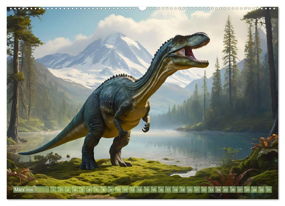 Eine Reise in die Vergangenheit - Entdeckung der Tierwelt (CALVENDO Premium Wandkalender 2026)