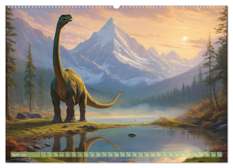 Eine Reise in die Vergangenheit - Entdeckung der Tierwelt (CALVENDO Premium Wandkalender 2026)