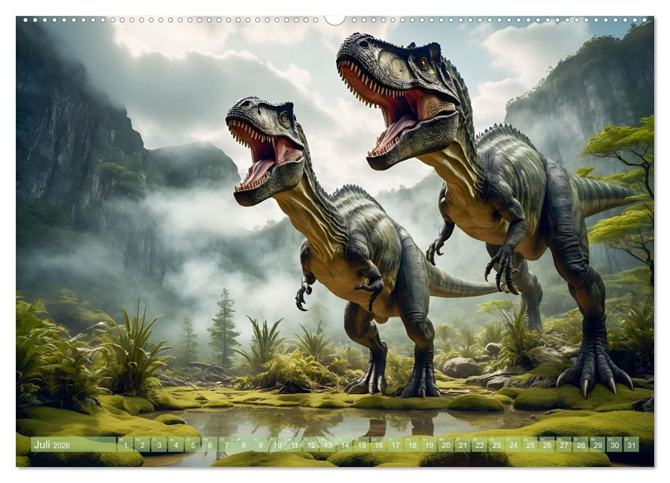 Eine Reise in die Vergangenheit - Entdeckung der Tierwelt (CALVENDO Premium Wandkalender 2026)