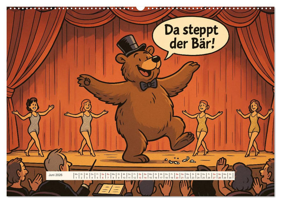 Tierischer Humor im Alltag (CALVENDO Premium Wandkalender 2026)