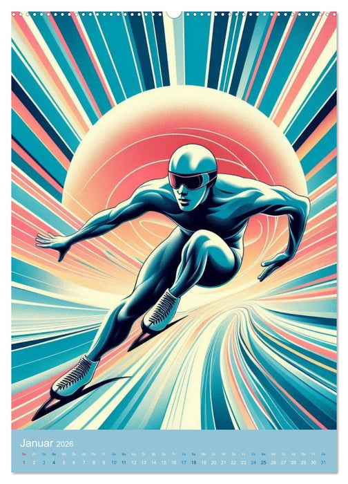 Auf dem Weg zu Gold - Ein Jahr mit Olympischen Sportarten (CALVENDO Wandkalender 2026)