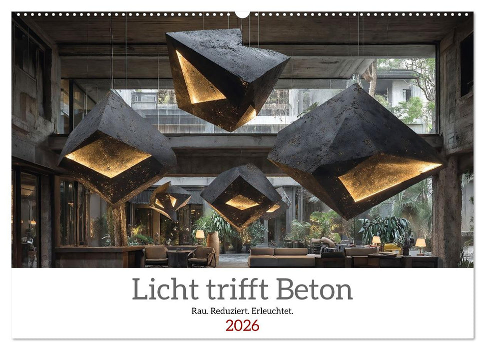 Licht trifft Beton (CALVENDO Wandkalender 2026)