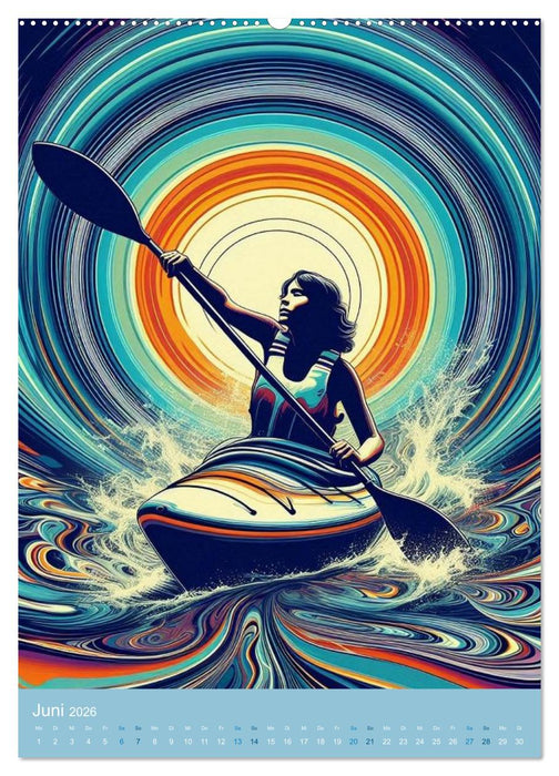 Auf dem Weg zu Gold - Ein Jahr mit Olympischen Sportarten (CALVENDO Premium Wandkalender 2026)