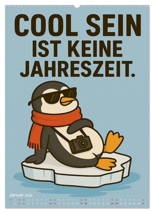 Tierisch eigenwillig - Weil normal langweilig wäre (CALVENDO Premium Wandkalender 2026)