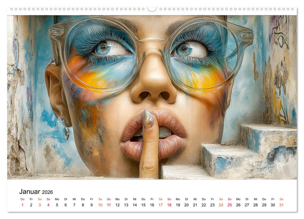Street Art - Urban Colors (CALVENDO Premium Wandkalender 2026)