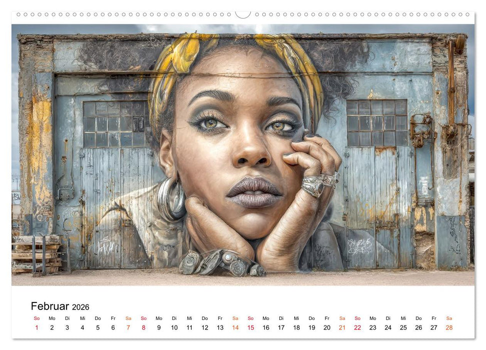 Street Art - Urban Colors (CALVENDO Premium Wandkalender 2026)