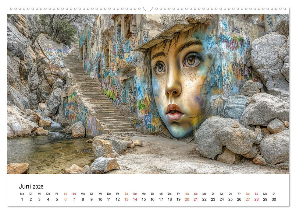 Street Art - Urban Colors (CALVENDO Premium Wandkalender 2026)