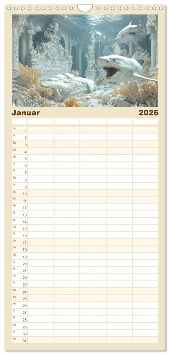 Traumhafte Illusionen - Imaginär und surreal (CALVENDO Familienplaner 2026)