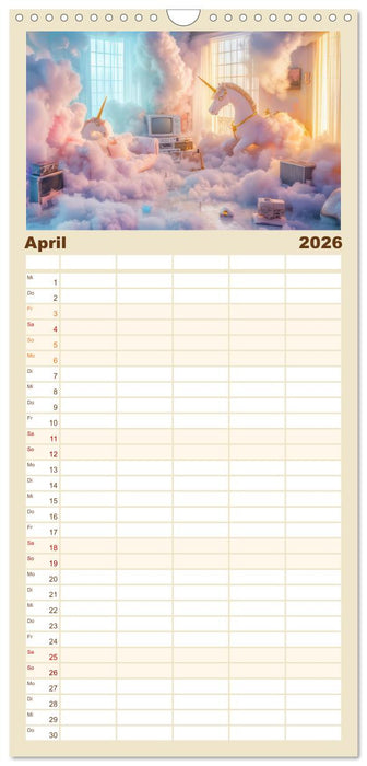 Traumhafte Illusionen - Imaginär und surreal (CALVENDO Familienplaner 2026)