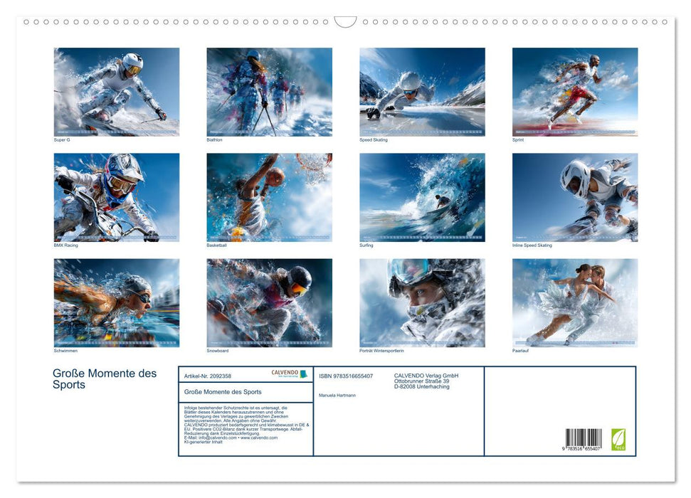 Große Momente des Sports (CALVENDO Wandkalender 2026)