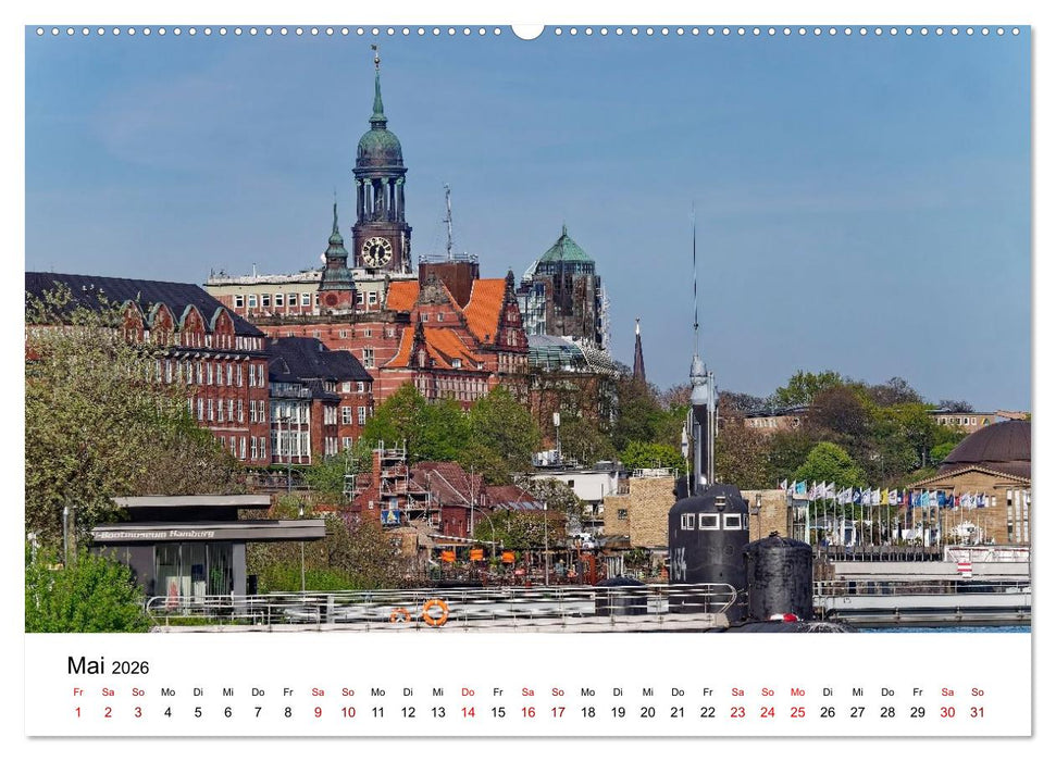 Hamburger Ansichten (CALVENDO Wandkalender 2026)