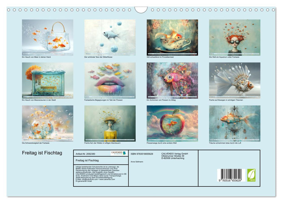 Freitag ist Fischtag (CALVENDO Wandkalender 2026)