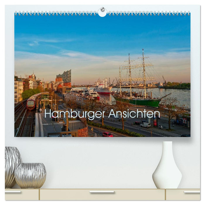 Hamburger Ansichten (CALVENDO Premium Wandkalender 2026)