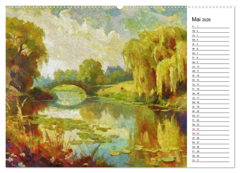 Früher Impressionismus (CALVENDO Wandkalender 2026)