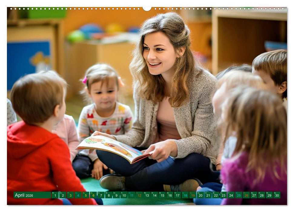 Traumberuf - Erzieher:innen in der Kinderkrippe (CALVENDO Wandkalender 2026)