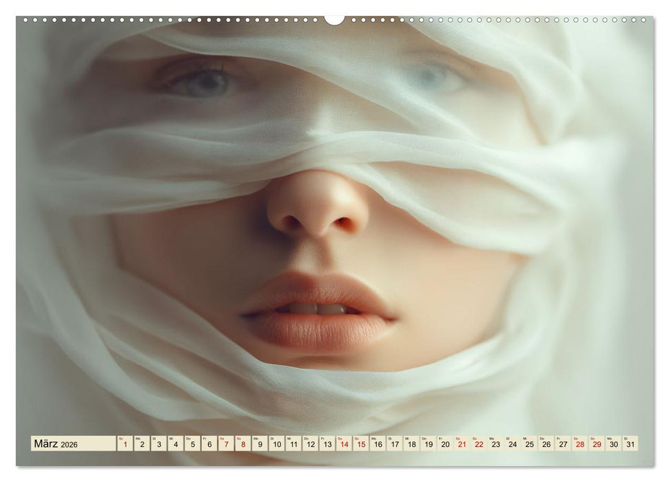 Sehnsucht hinter Seide (CALVENDO Wandkalender 2026)