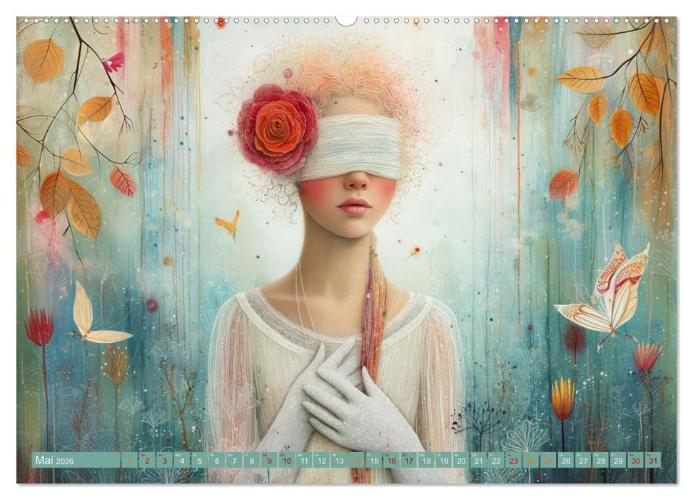 Sehnsucht hinter Seide (CALVENDO Premium Wandkalender 2026)