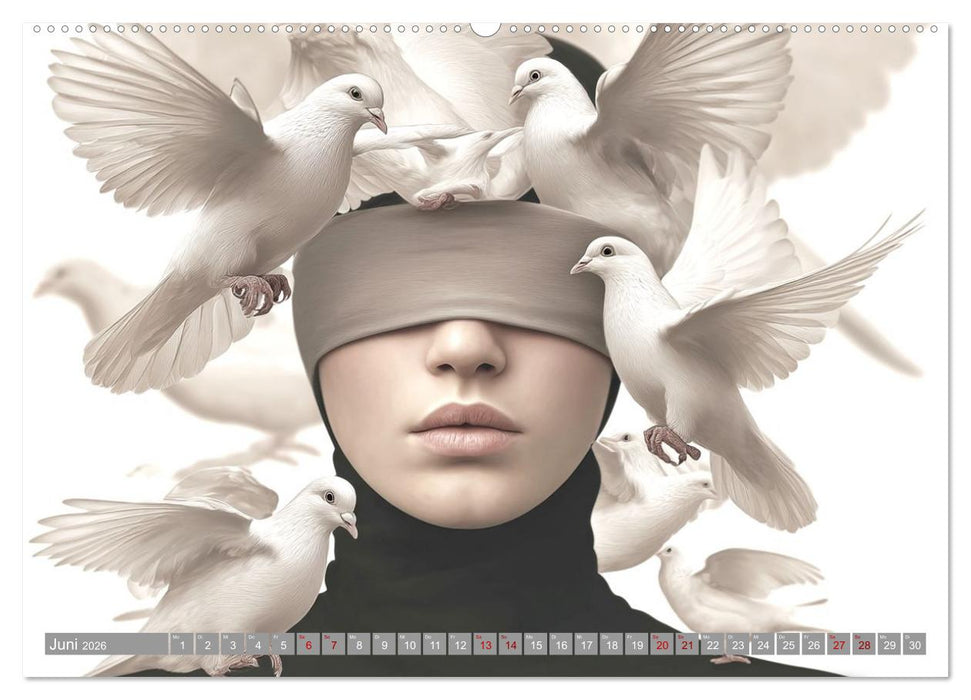 Sehnsucht hinter Seide (CALVENDO Premium Wandkalender 2026)