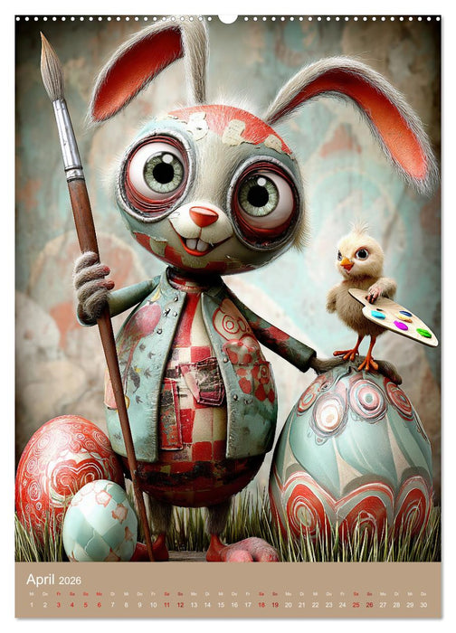 Doodle-Diaries - Ein Jahr zum Schmunzeln (CALVENDO Wandkalender 2026)