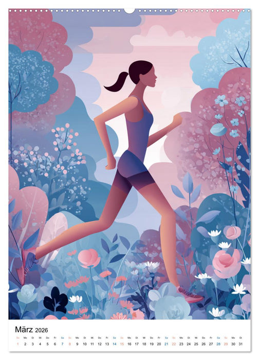 Laufkunst. (CALVENDO Premium Wandkalender 2026)