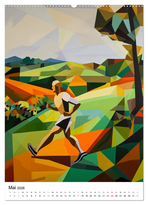 Laufkunst. (CALVENDO Premium Wandkalender 2026)