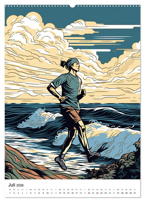 Laufkunst. (CALVENDO Premium Wandkalender 2026)