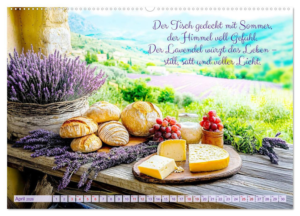 Im Duft des Lavendels - Mit Achtsamkeit durchs Leben (CALVENDO Wandkalender 2026)
