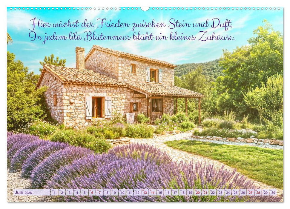 Im Duft des Lavendels - Mit Achtsamkeit durchs Leben (CALVENDO Premium Wandkalender 2026)