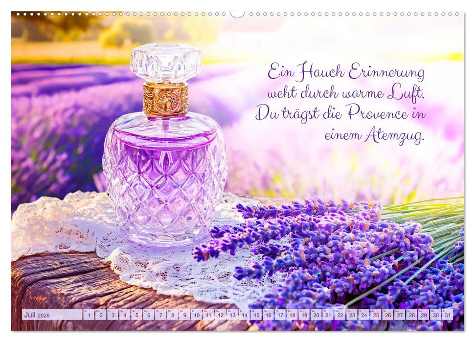Im Duft des Lavendels - Mit Achtsamkeit durchs Leben (CALVENDO Premium Wandkalender 2026)