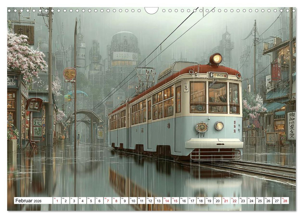 Straßenbahnen - Pulsadern der Stadt (CALVENDO Wandkalender 2026)
