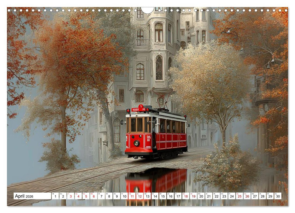 Straßenbahnen - Pulsadern der Stadt (CALVENDO Wandkalender 2026)