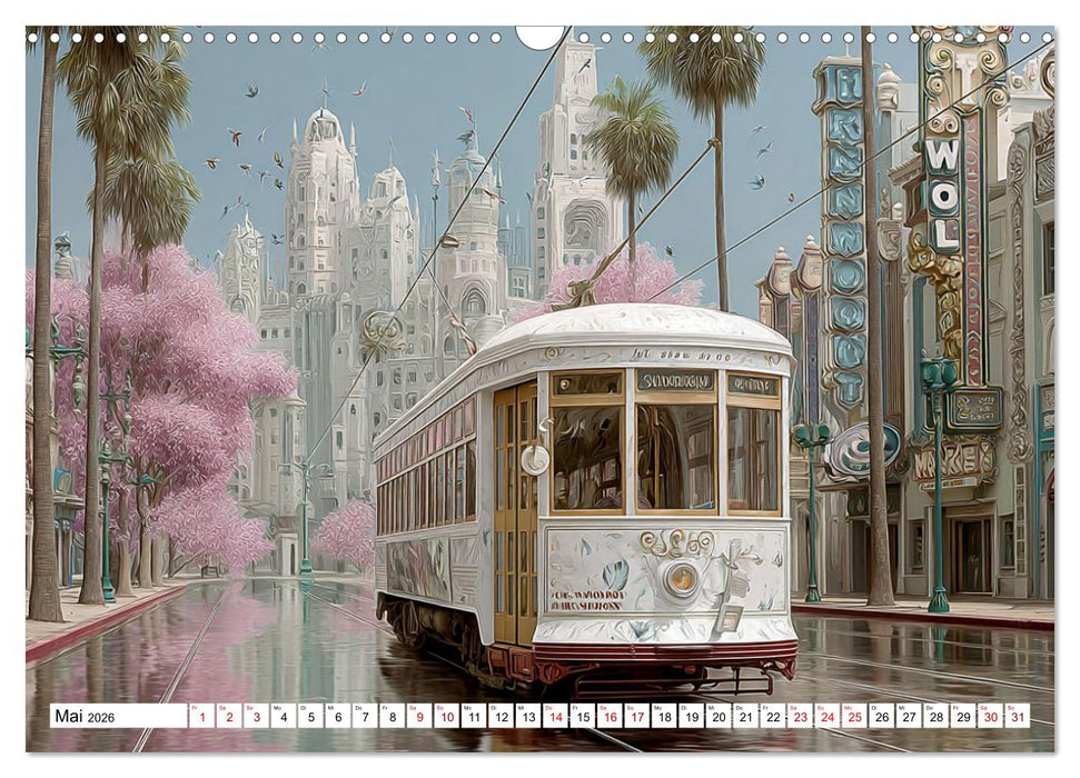 Straßenbahnen - Pulsadern der Stadt (CALVENDO Wandkalender 2026)