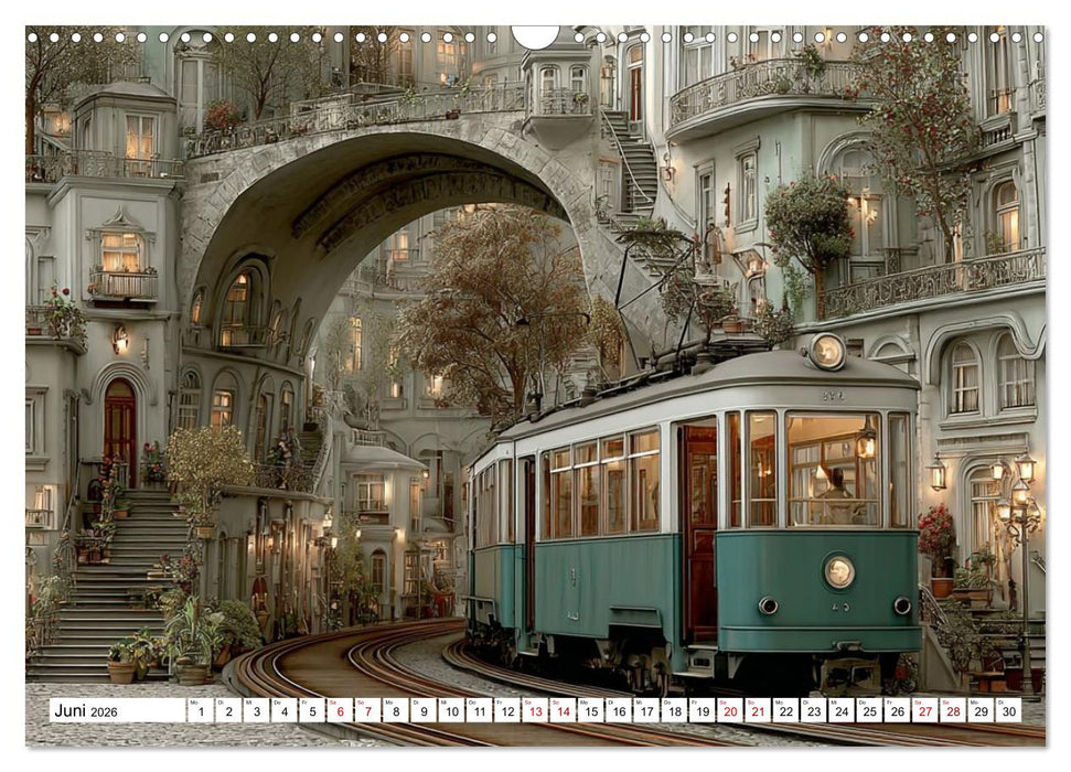 Straßenbahnen - Pulsadern der Stadt (CALVENDO Wandkalender 2026)