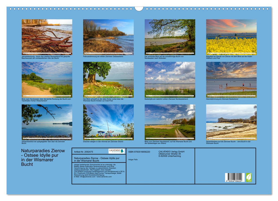 Naturparadies Zierow - Ostsee Idylle pur in der Wismarer Bucht (CALVENDO Wandkalender 2026)