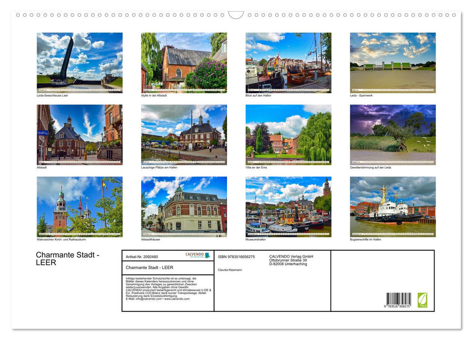 Charmante Stadt - LEER (CALVENDO Wandkalender 2026)