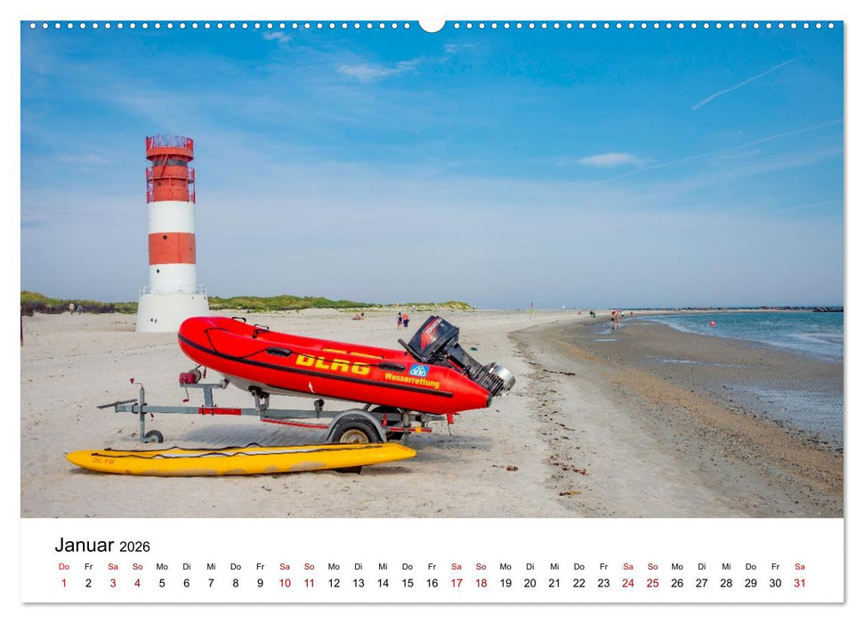 HELGOLAND: Nordseeinsel, schöner Ferienort (CALVENDO Premium Wandkalender 2026)