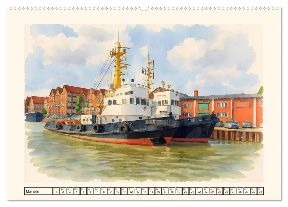 Herz Ostfrieslands - Zauberhaftes Leer (CALVENDO Premium Wandkalender 2026)