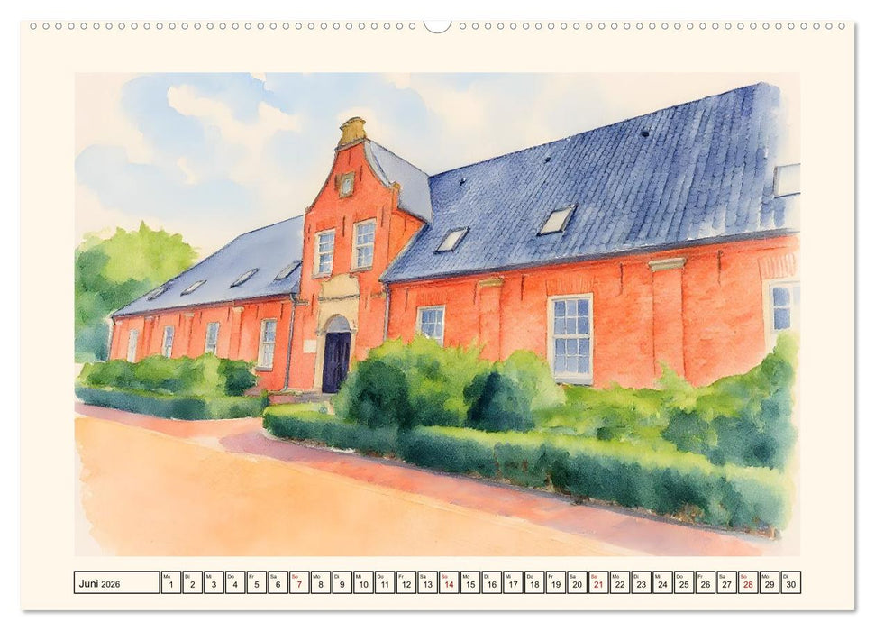 Herz Ostfrieslands - Zauberhaftes Leer (CALVENDO Premium Wandkalender 2026)