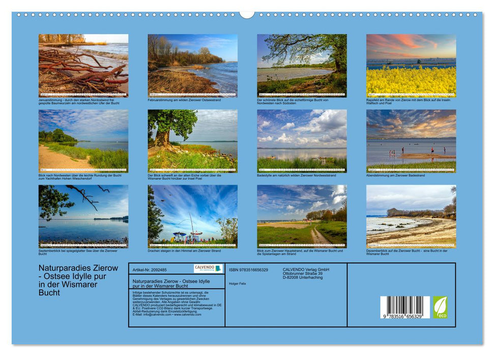 Naturparadies Zierow - Ostsee Idylle pur in der Wismarer Bucht (CALVENDO Premium Wandkalender 2026)