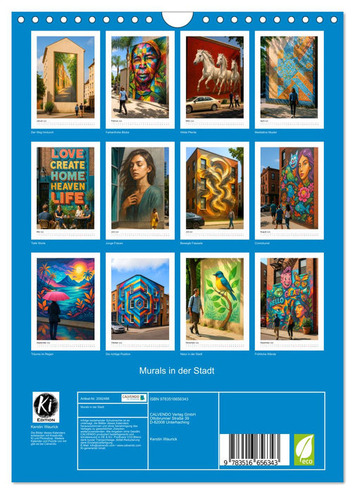 Murals in der Stadt (CALVENDO Wandkalender 2026)