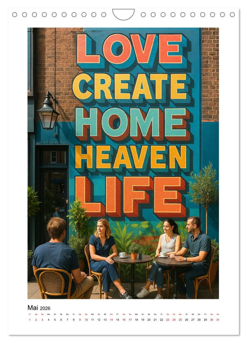 Murals in der Stadt (CALVENDO Wandkalender 2026)