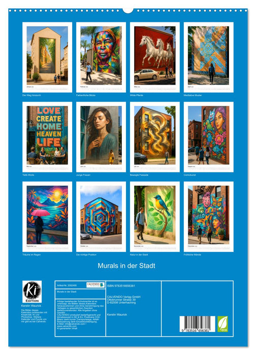 Murals in der Stadt (CALVENDO Premium Wandkalender 2026)