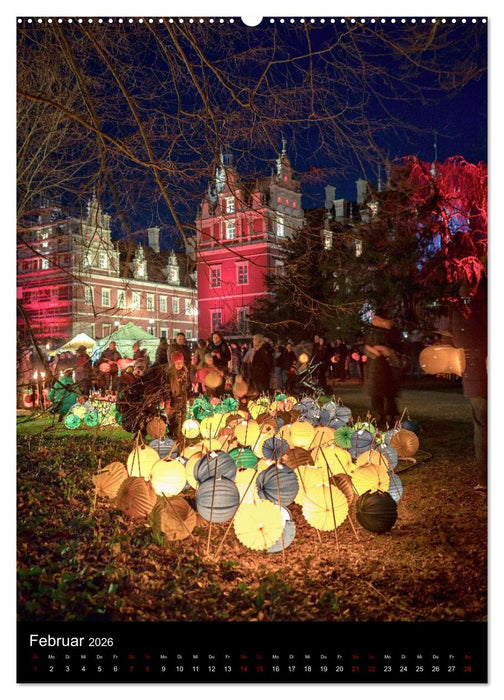 Cottbus und Umgebung für Nachtschwärmer (CALVENDO Wandkalender 2026)