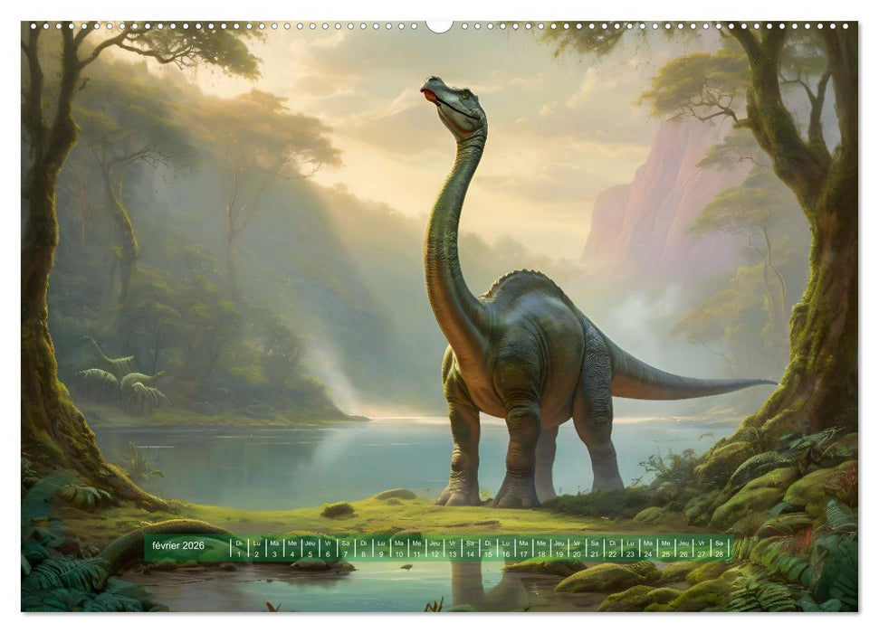 Un voyage vers le passé - Découverte de la faune (CALVENDO Calendrier mensuel 2026)